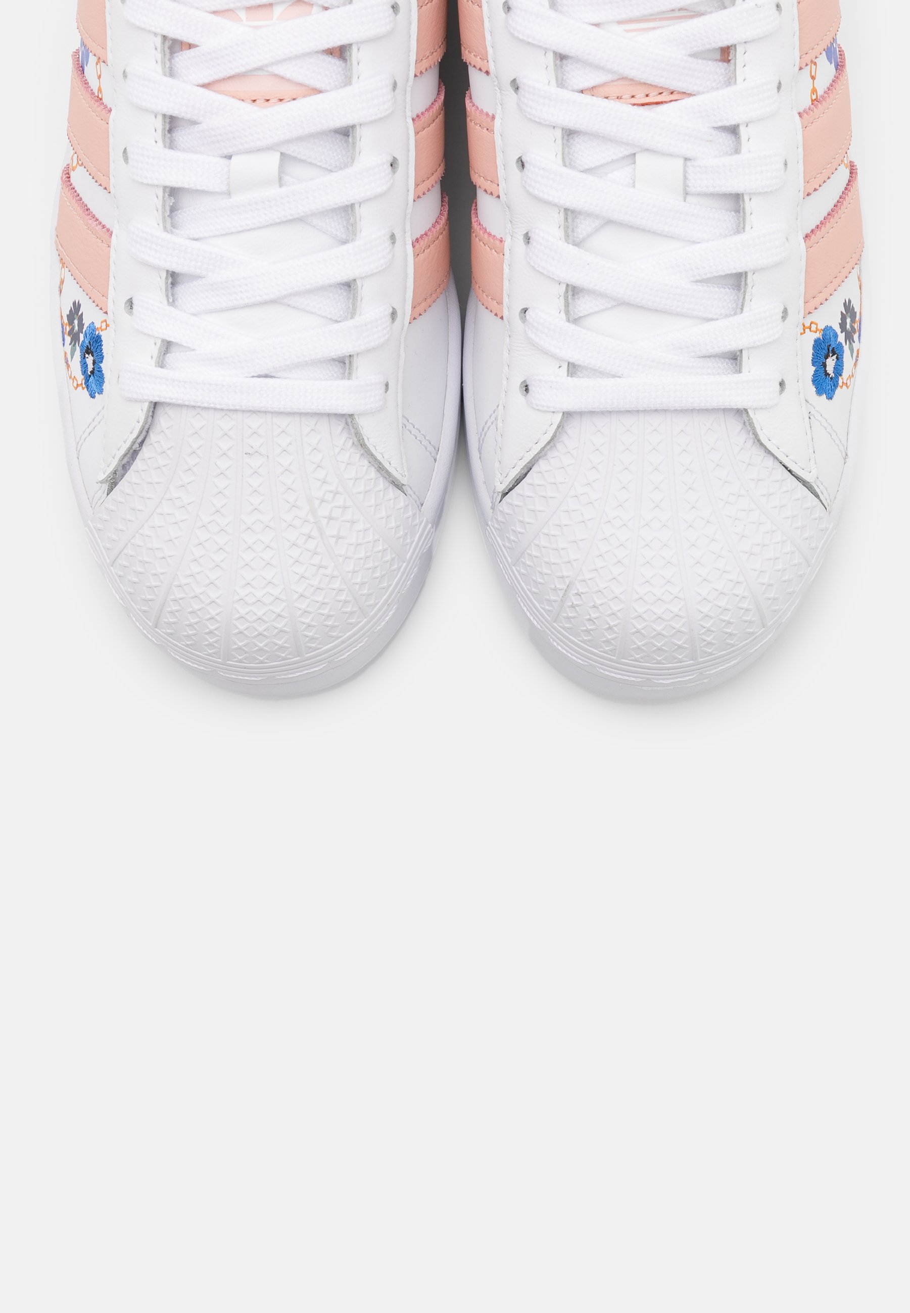 adidas Originals SUPERSTAR SPORTS INSPIRED SHOES - Baskets basses -  footwear white/vapour pink/yellow/blanc - ZALANDO.FR