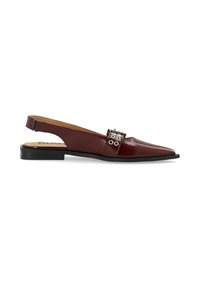Bianco BIAVICTORIA - Bailarinas con tira trasera - burgundy nappalak