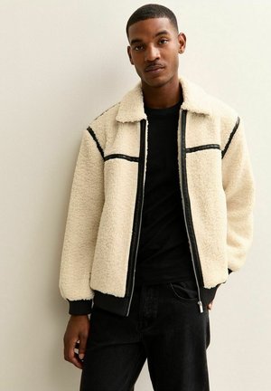 REGULAR BORG TAPED  - Giacca in pile - off white