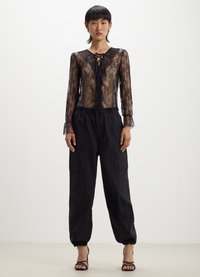 Calliope PARACHUTE IN TWILL - Cargohose - nero