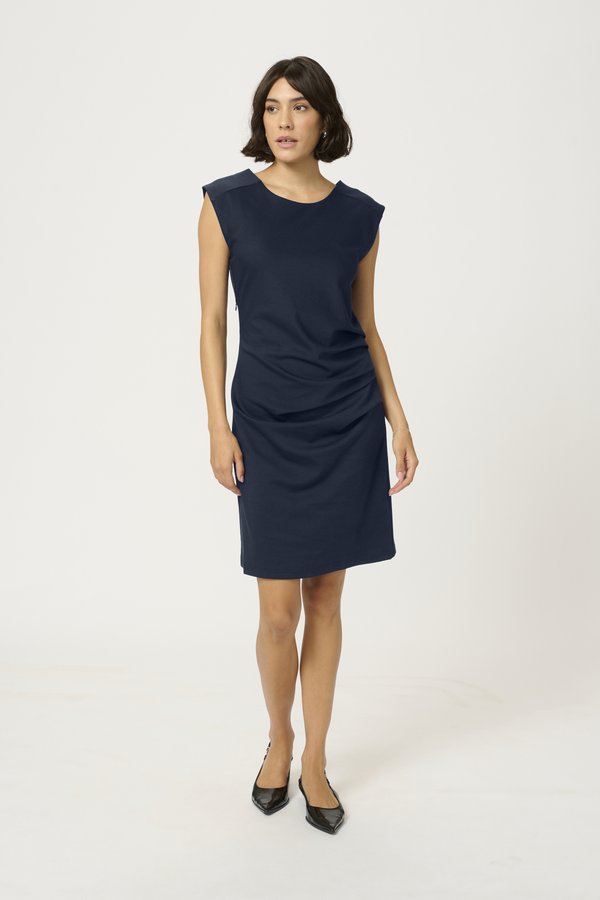 INDIA O NECK - Shift dress - midnight marine3