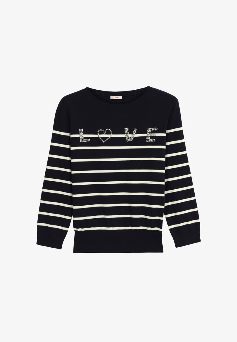 Maglioni a righe da donna vintage sciolto scollo a barca manica lunga pullover top comodo sciolto oversize maglione pullover lavorato a maglia, Blu, S Maglioni a righe da donna vintage sciolto scollo a barca manica lunga pullover top comodo sciolto oversize maglione pullover lavorato a maglia, Blu, S