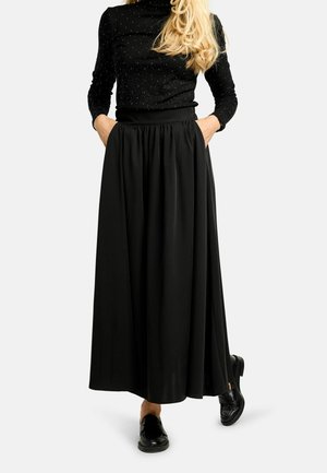 LONG - Maxiszoknya - black