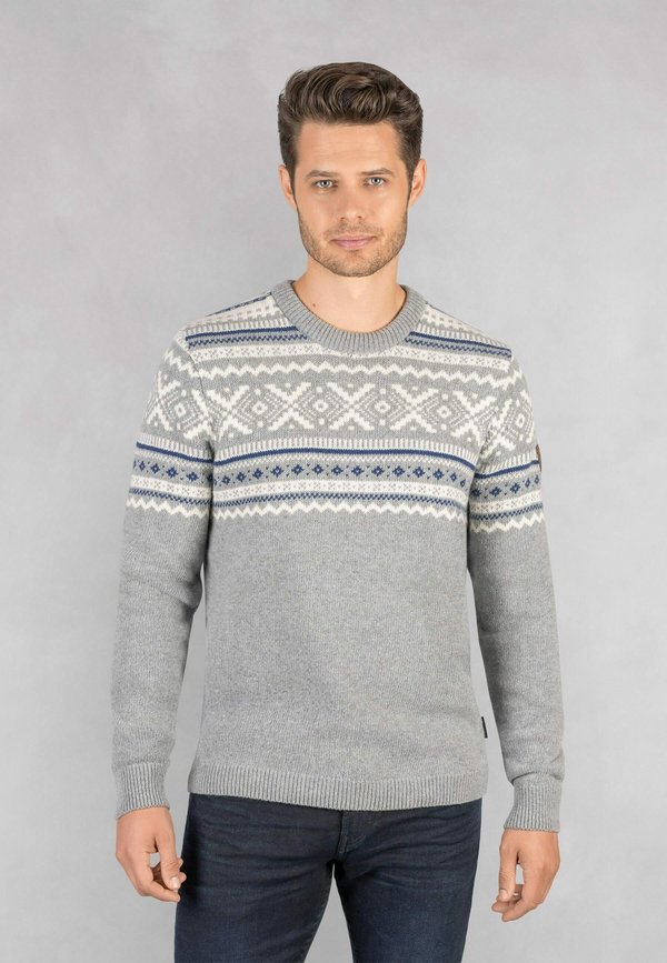 NORWEGER PULLOVER - Strickpullover - schiefer