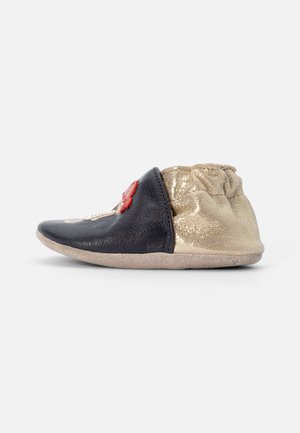 PIRATE HEART - Chaussons pour bébé - marine blanc raye