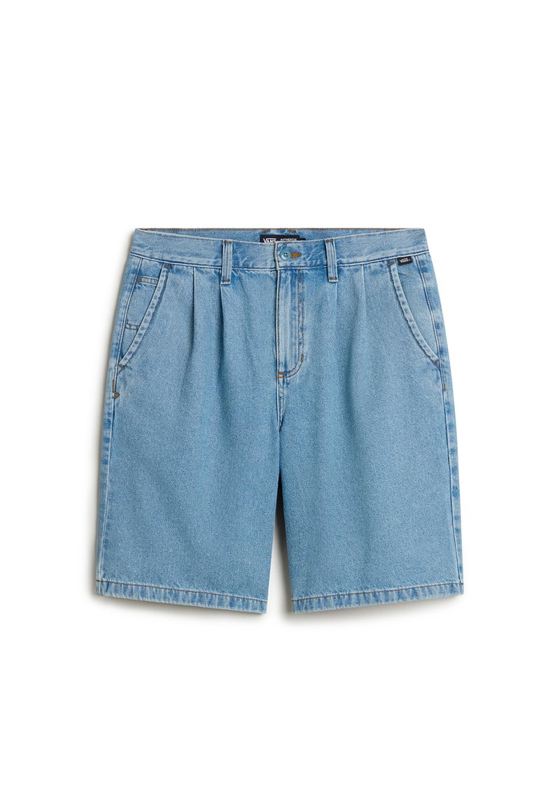 Vans - AUTHENTIC CHINO LOOSE FIT PLEATED DENIM - Denim shorts - stonewash blue, Enlarge