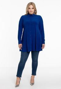 YOEK WITH COLLAR - Overhemdblouse - indigo
