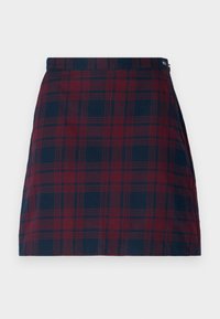 Tommy Jeans CHECK MINI SKIRT - A-lõikeline seelik - rouge winter check