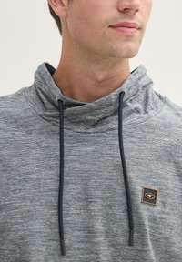 TOM TAILOR MIT STEHKRAGEN - Langarmshirt - dark blue stripe