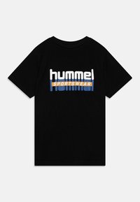 Hummel TUKAS 2-PACK - Triko s potiskem - black beauty/marshmallow