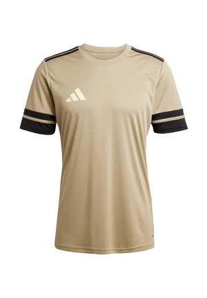 adidas Performance SQUADRA25 SHORT SLEEVE - Sports T-shirt - blanch cargo black warm vanilla