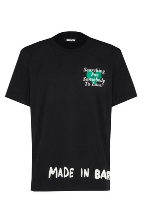 T-shirt con stampa - black