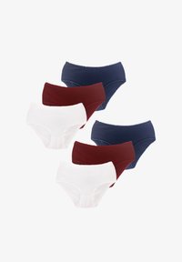 Geselecteerd, ecru bordeaux navy