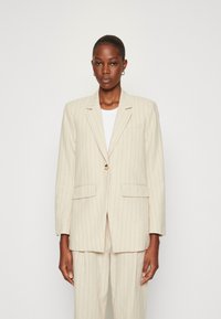 MSCH Copenhagen - SLIT BLAZER - Korte frakker - oatmeal/grey Miniaturebillede 1