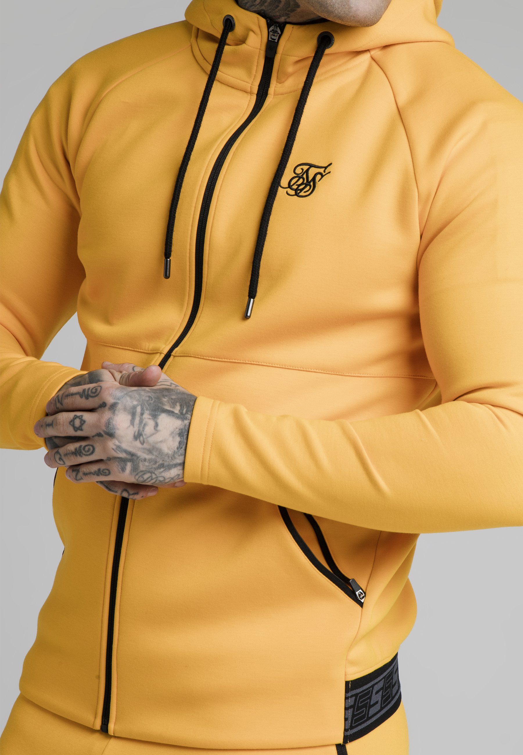 SIKSILK Sudadera con cremallera - yellow/amarillo - Zalando.es