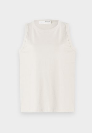 Selected, SLFESSENTIAL BOXY TANK - Top - birch