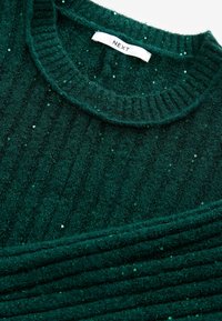 Next FIT AND FLARE MINI WITH - REGULAR FIT - Stickad klänning - blue teal sequin sparkle