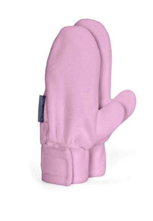 FÄUSTLINGE MICROFLEECE UNI - Mittens - rosa melange