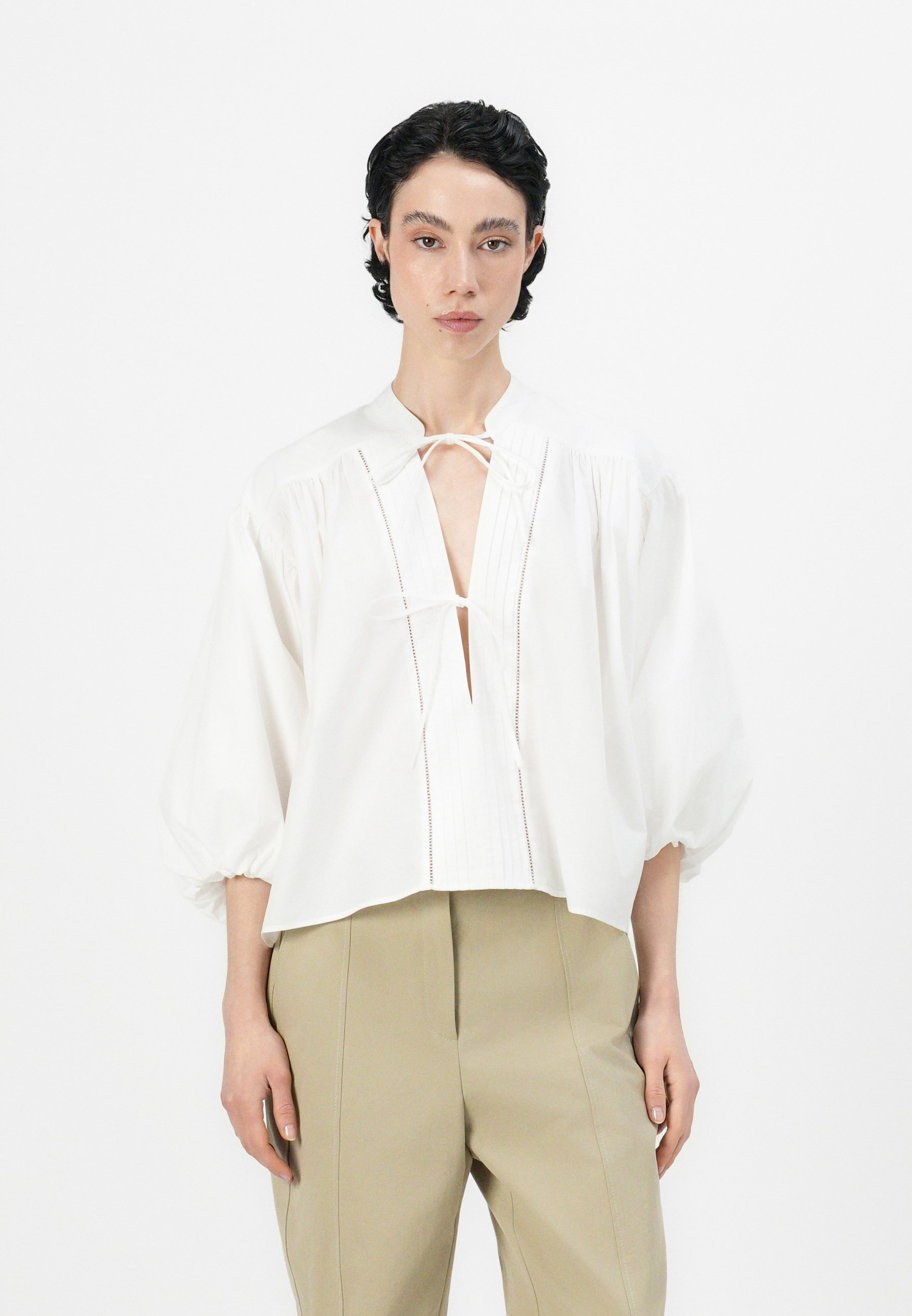 売れ筋商品|||ボス シャツ レディース トップス BALES - Blouse - white BOSS BALES - Blouse - white - Zalando.co.uk