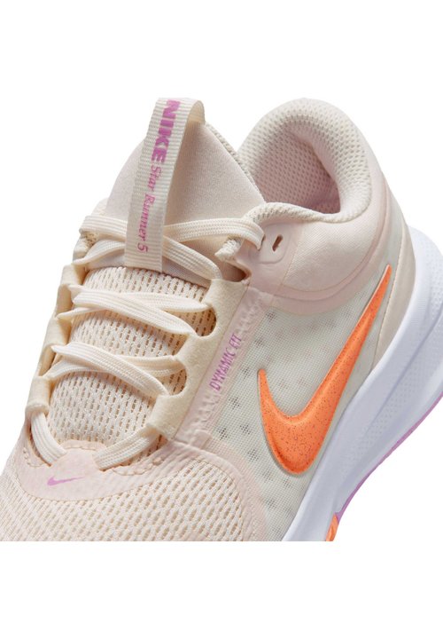 Nike STAR RUNNER 5 GS UNISEX - Zapatillas running asfalto - chalk sail light magenta orange pulse — foto 6