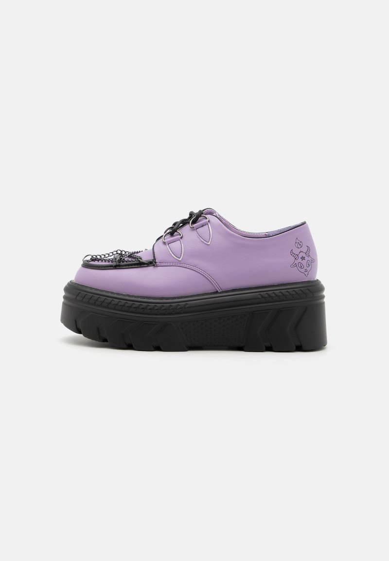 Koi Footwear SPOOKY SOLITUDE PENTAGRAM STOMPER - Παπούτσια με κορδόνια - purple