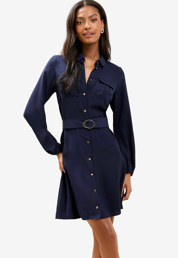 REGULAR FIT-LONG SLEEVE BUTTON THROUGH - Blusenkleid