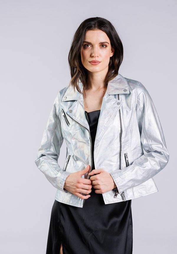 GLORY DAY - Lederjacke - silver