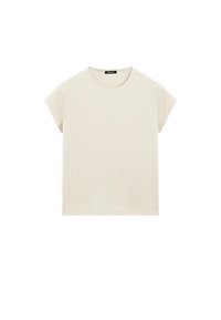 SHORT SLEEVE WITH ROUND NECK - T-shirts basic - beige