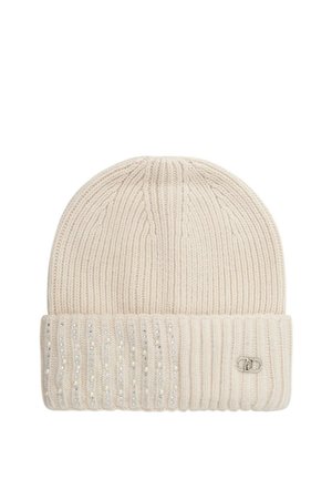 LIU JO, BERRETTO DA DONNA CON LOGO E STRASS LIU JO BURRO - Berretto - bianco sporco