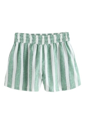 Next REGULAR FIT - SUMMER - Pantaloni scurți - green white