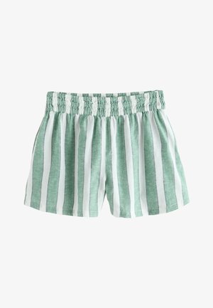 Next REGULAR FIT - SUMMER - Pantaloni scurți - green white