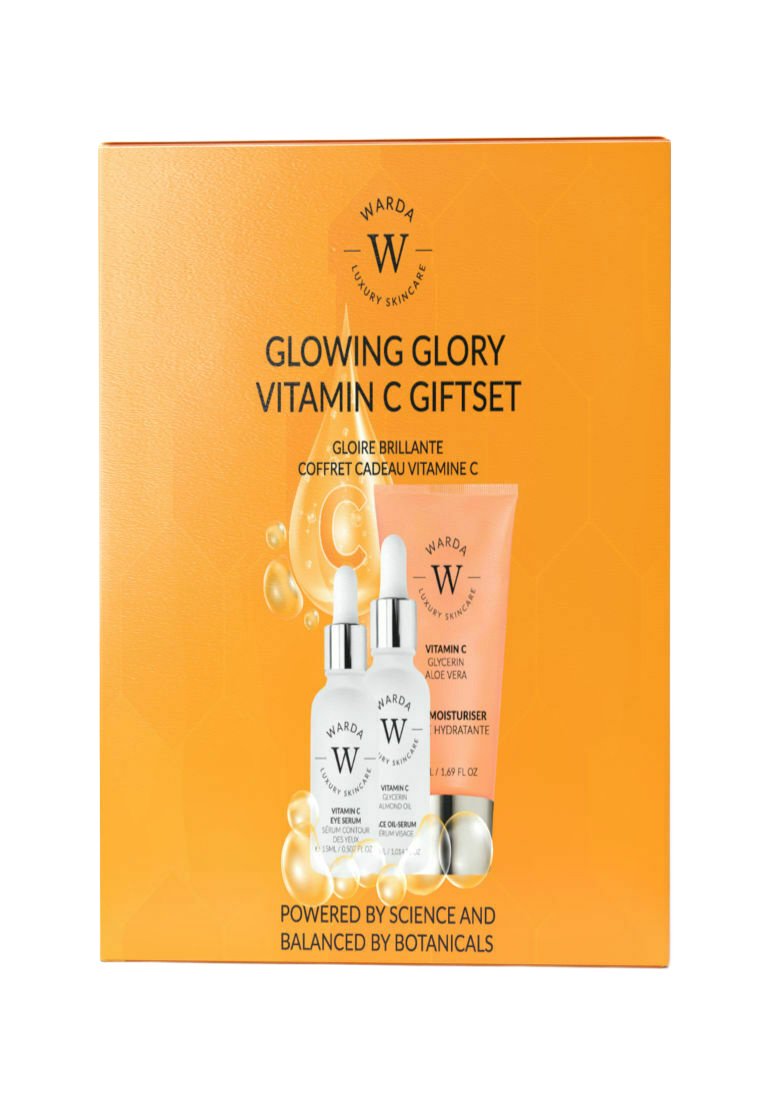 Warda Luxury Skincare - GLOWING GLORY VITAMIN C GIFT SET ( OIL SERUM + EYE SERUM + MOISTURIZER ) - Gesichtspflegeset - transparent, Vergrößern