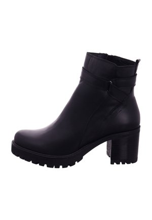 Platform ankle boots - black
