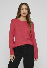 VILA VIRIL O-NECK - Džemperis - viva magenta