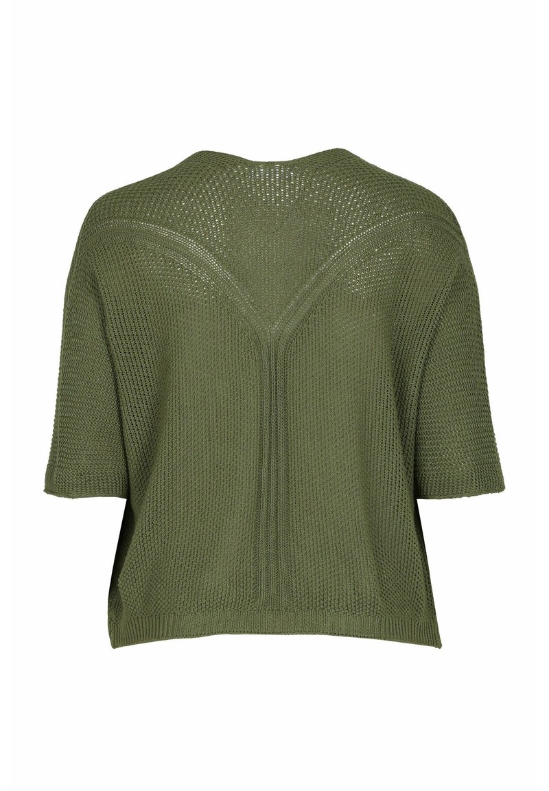 Damen Strickjacken | Paprika AJOURÉE Strickjacke khaki - IU47081 Damen Strickjacken | Paprika AJOURÉE Strickjacke khaki - IU47081
