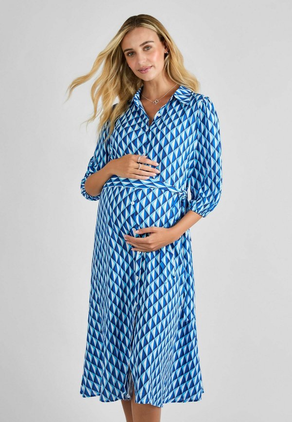 MATERNITY FIT - BUTTON THROUGH MIDI - Blusenkleid