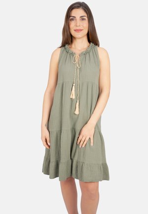 BUKI MUSSELIN - Robe de jour - khaki
