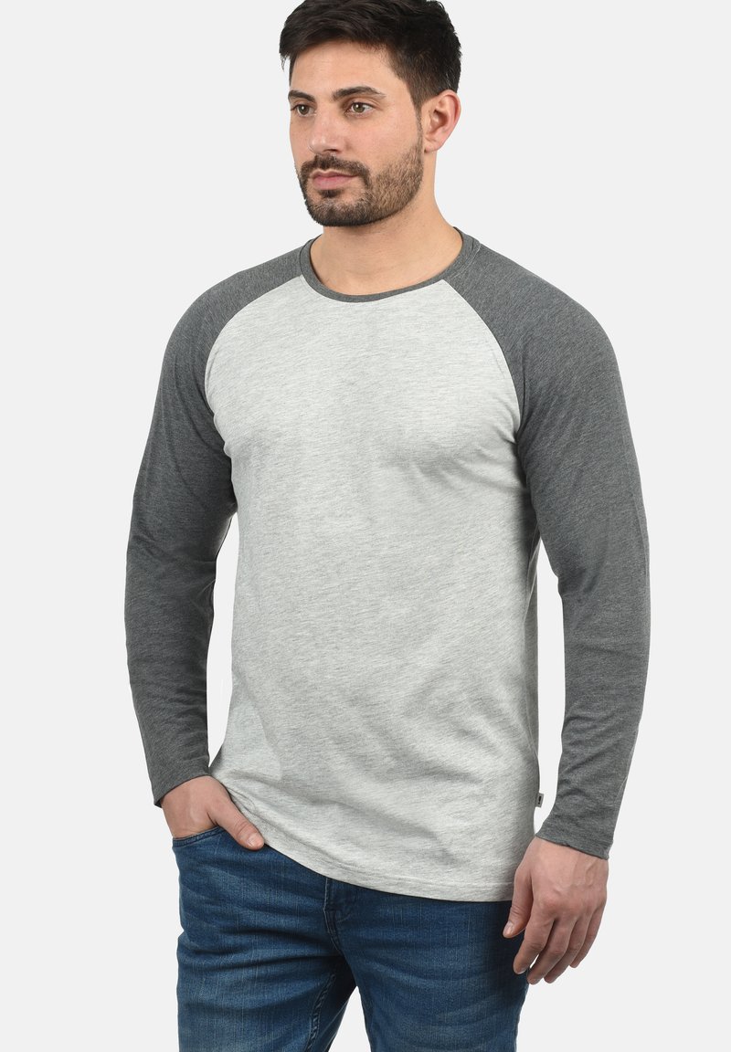 Solid SDBASTIEN - Langarmshirt - light grey melange