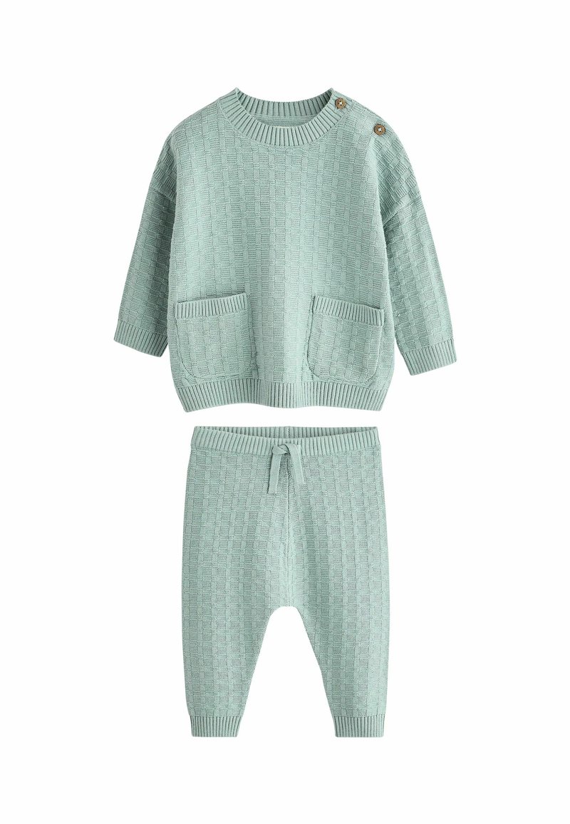 Next - REGULAR FIT  TEXTURED  SET  - Pulover - mineral, Povečajte