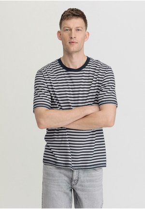 hessnatur Print T-shirt - marine