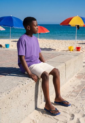 Havaianas, KIDS TOP WARNER UNISEX - Teenslippers - dunkelblau