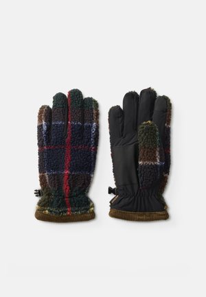 FIELD TARTAN GLOVES - Kesztyűk - olive/dark blue