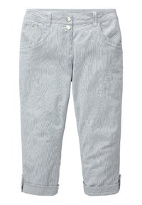 TOM TAILOR Short - blue stripe pants