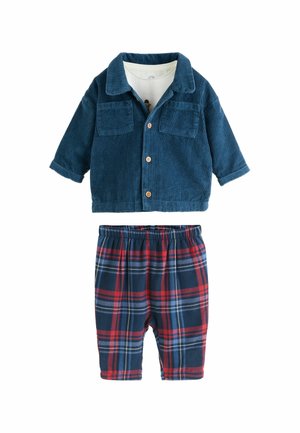 SET  - Ľahká bunda - navy red bear