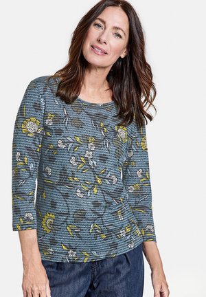 3/4 ARM - T-shirt à manches longues - blau gelb druck