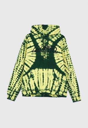 HAPPINESS BALANCE HOODY UNISEX - Sportinis megztinis - yellow/green