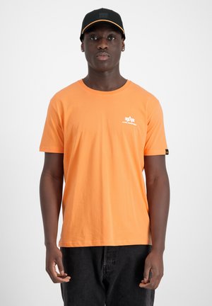 Alpha Industries SMALL LOGO - T-Shirt basic - tangerine