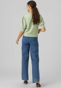 Vero Moda VMDOFFY O-NECK  - Camiseta básica - reseda