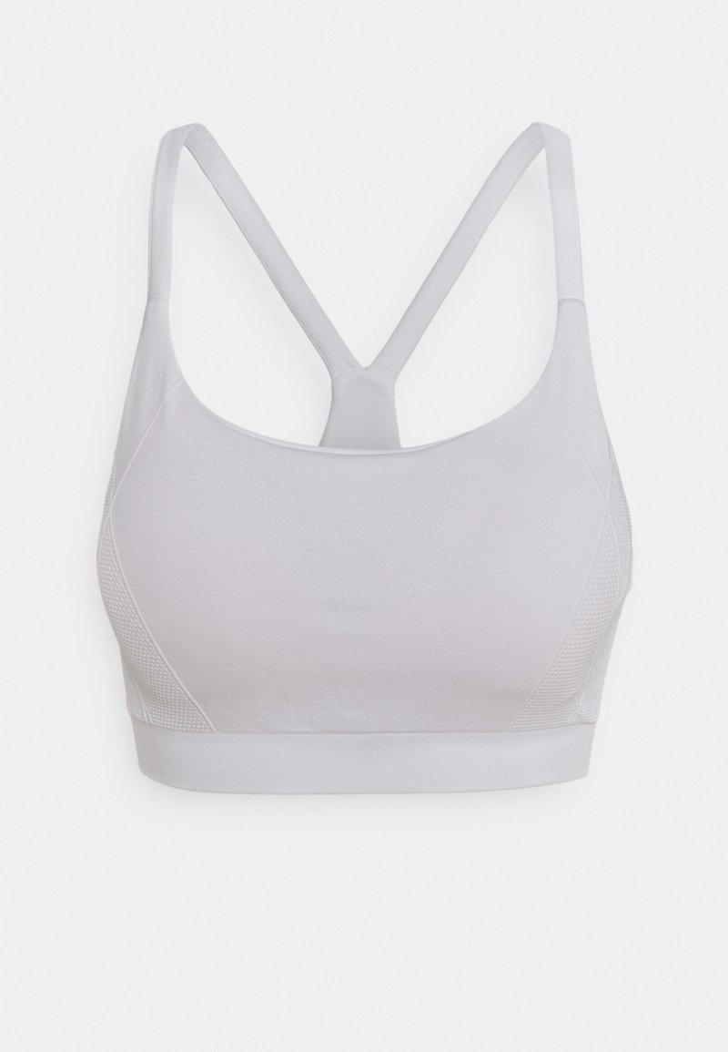 Sweaty Betty FOUNDATION SEAMLESS YOGA BRA - Sutiã desportivo de suporte ligeiro - white