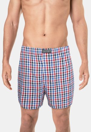 Normani, 3 STÜCK HERREN WEB BOXERSHORTS PACK - Boxer shorts - blau rot